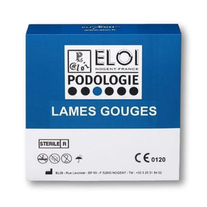100 Lames de gouges stériles - Elitech by Eloi PodiaFrance - My Podologie