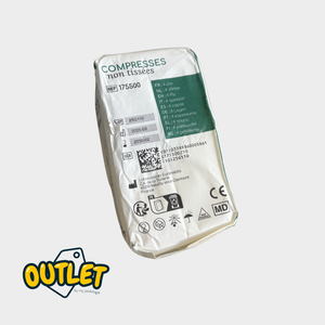 100 compresses 5x5 cm non-tissées non stériles - 30g/m2 - Euromédis // Défaut Euromédis