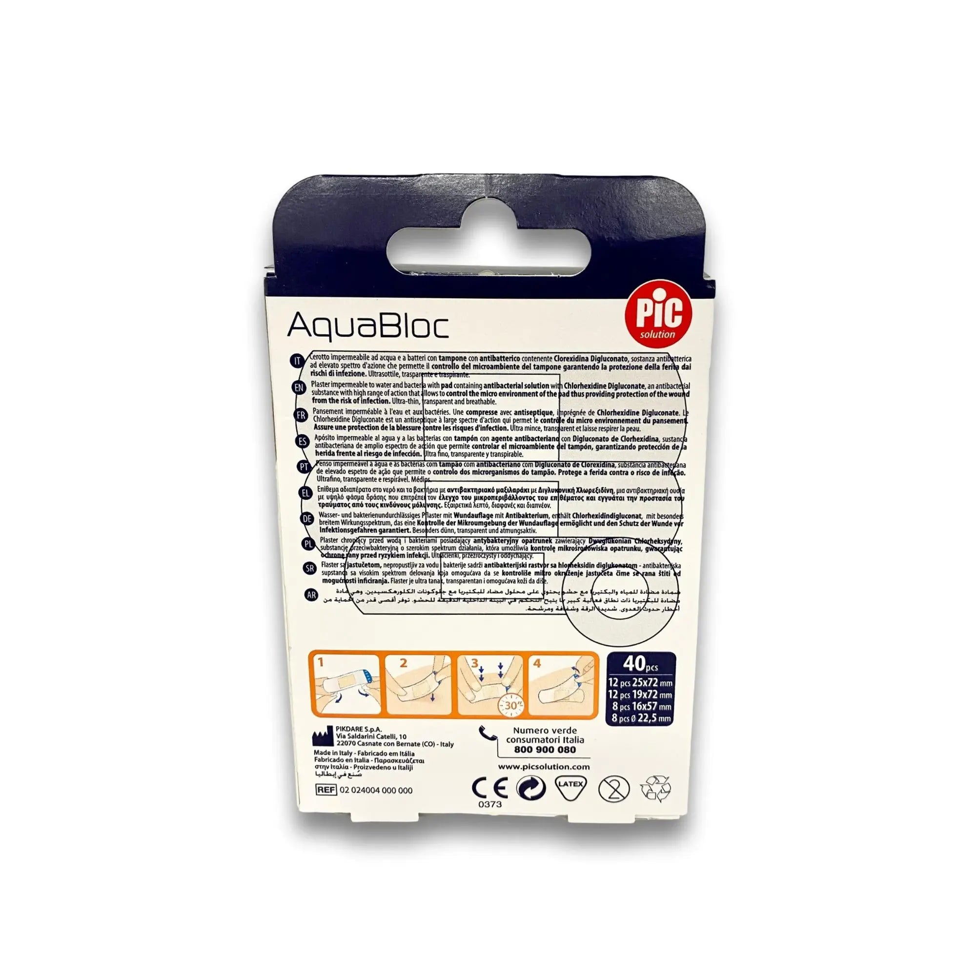 40 pansements imperméables Aquabloc - Assortiment - Pic Solution PIC Solution