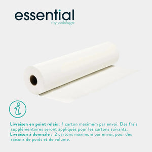 9 rouleaux Draps d'examen blancs - 135 formats - 2 Plis gaufrés Essential