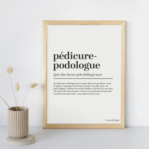 Affiche décorative cabinet pédicure-podologue My Podologie