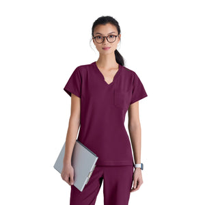 Alba - Tunique col V - Femme - Grey’s Anatomy Evolve Grey’s Anatomy Bordeaux / XL