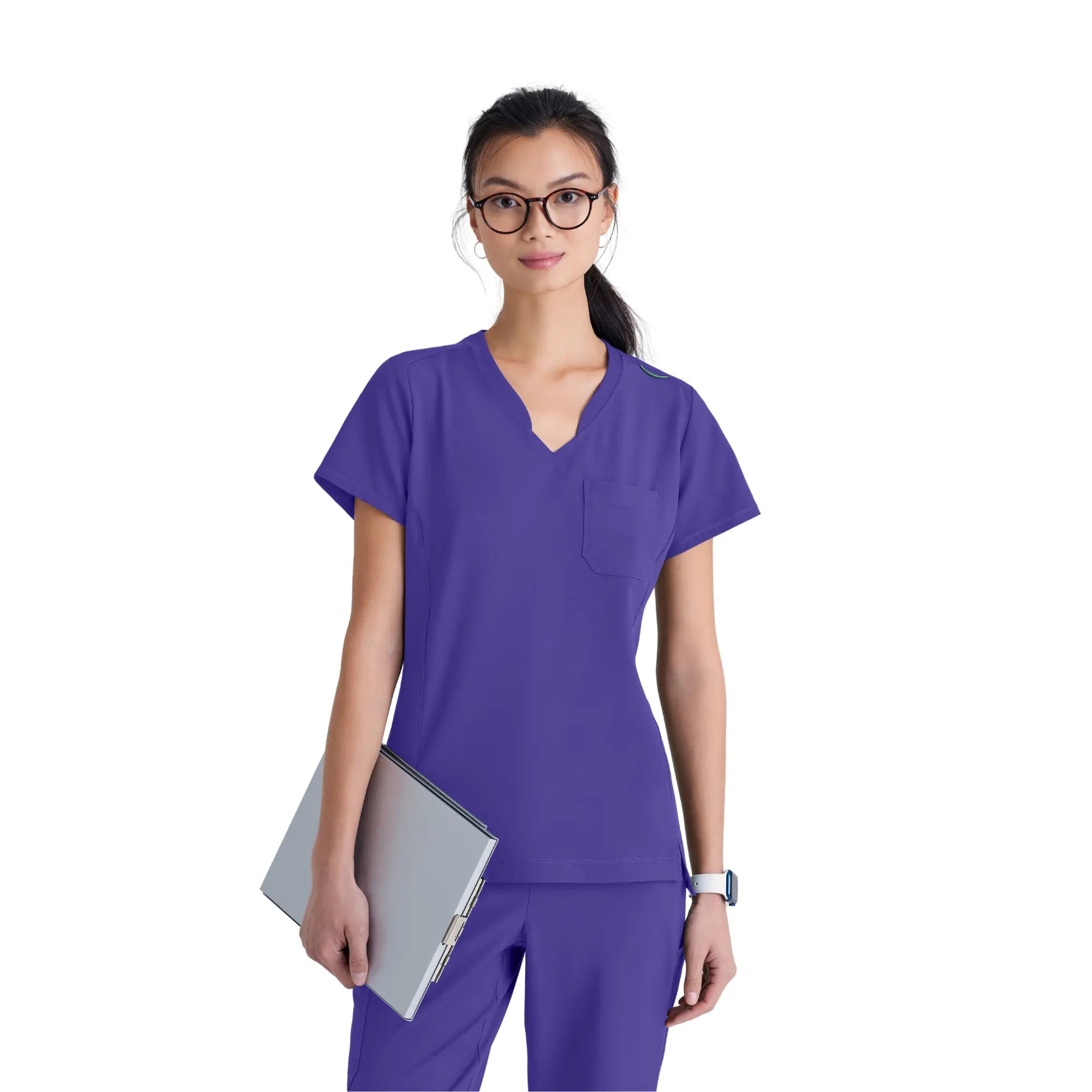 Alba - Tunique col V - Femme - Grey’s Anatomy Evolve Grey’s Anatomy Raisin / XL