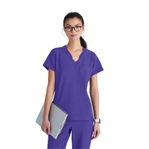Alba - Tunique col V - Femme - Grey’s Anatomy Evolve Grey’s Anatomy Raisin / XL