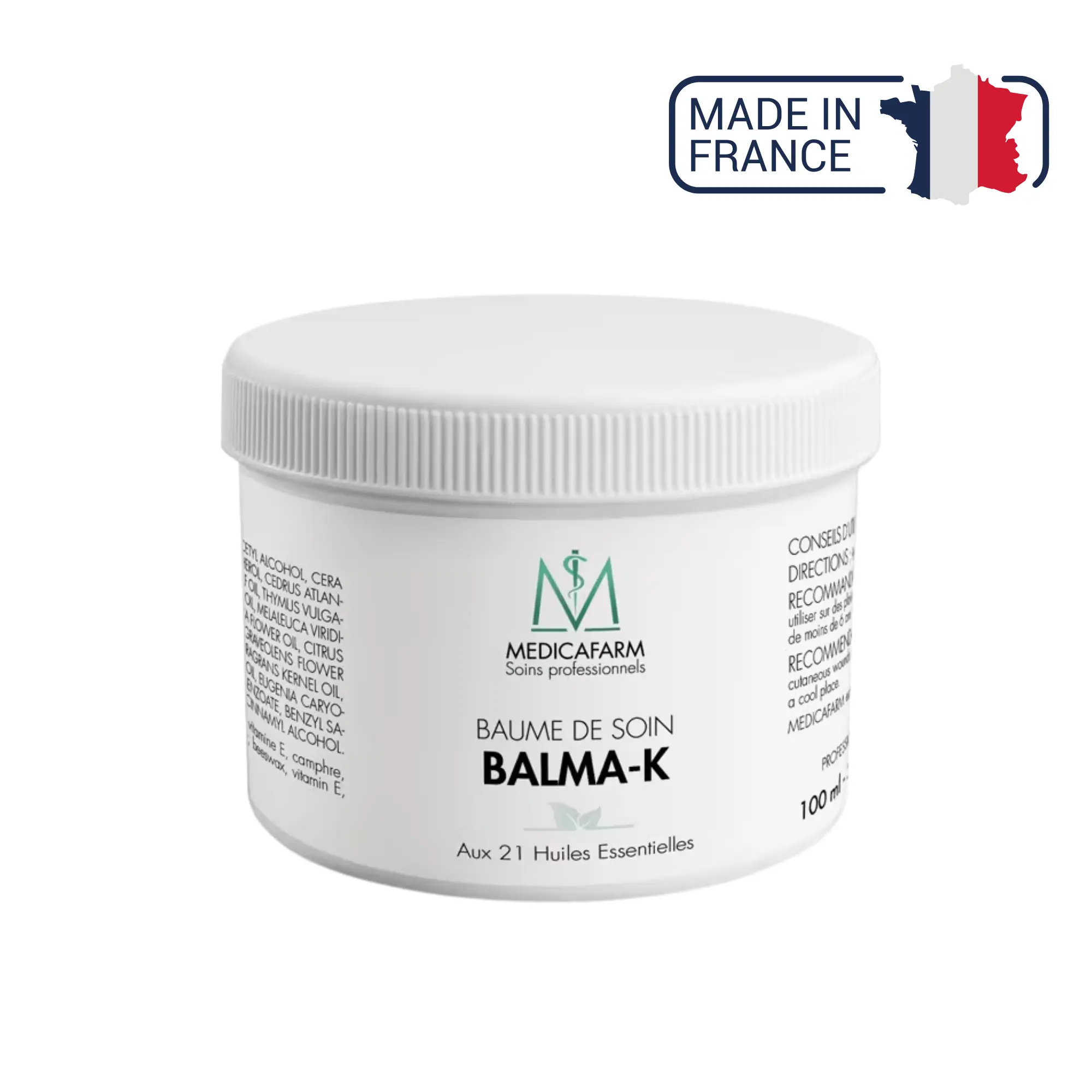 Baume de soin Balma-K - 21 Huiles essentielles - 100 ml - Medicafarm Medicafarm