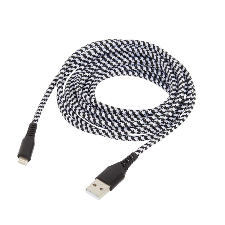 Câble Lightning vers USB pour iPhone / iPad / iPod textile - 2 dimensions différentes My Podologie