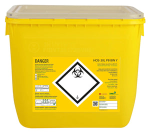 Conteneur Fût en plastique rectangulaire - Clinisafe - My Podologie
