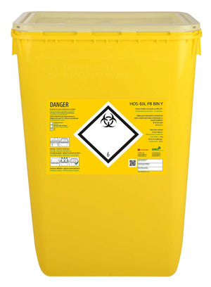 Conteneur Fût en plastique rectangulaire - Clinisafe - My Podologie