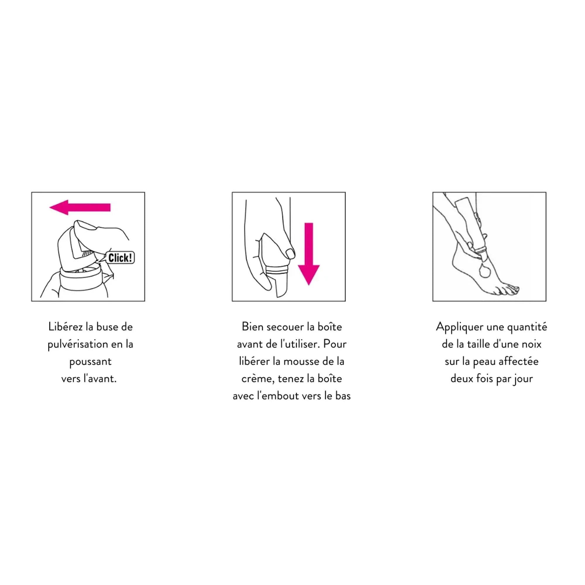 Crème mousse Rapid - 5% d'urée - Peaux sèches sensibles aux champignons - Callusan - My Podologie