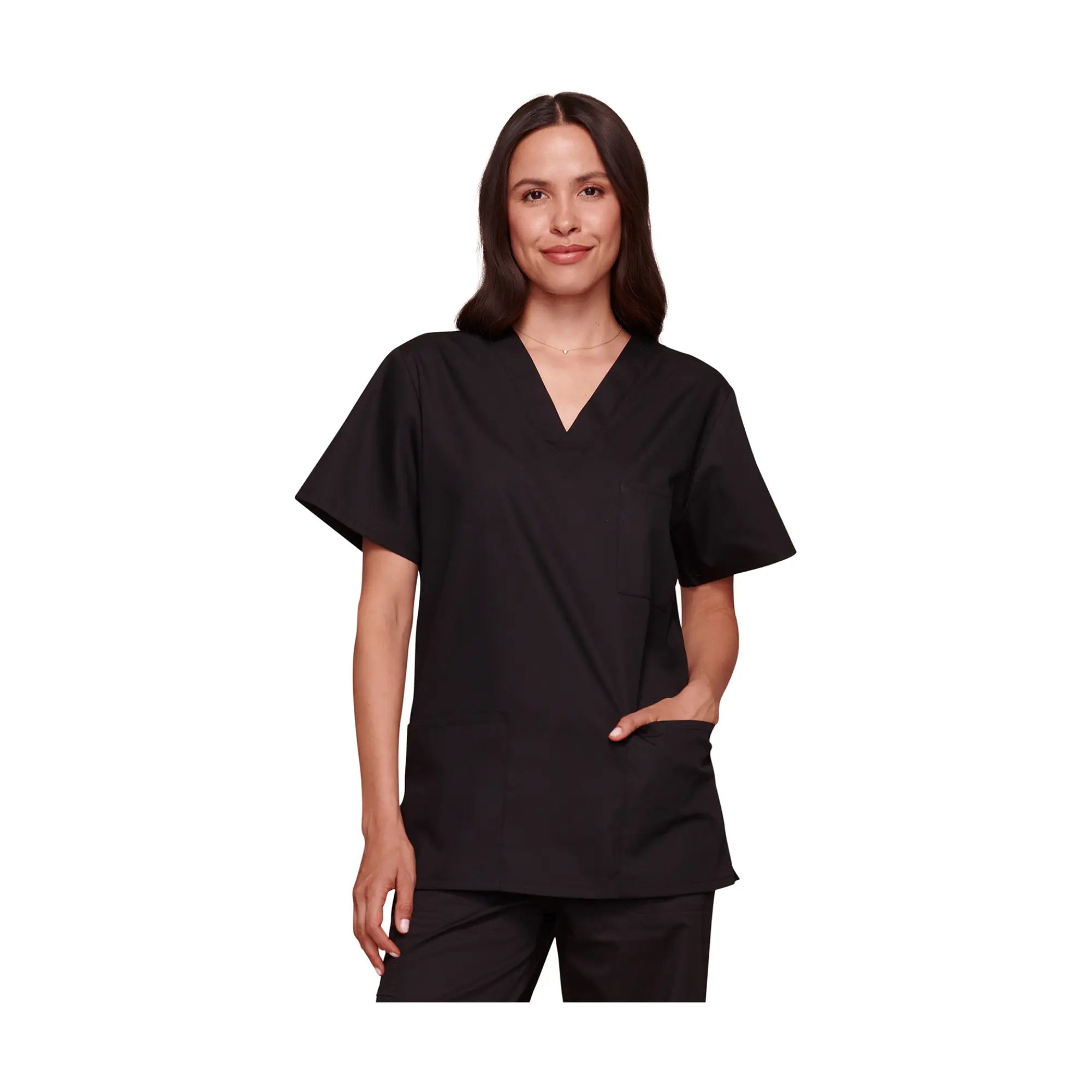 Dax - Tunique col V - Unisexe - Cherokee Cherokee Authentic Workwear  Noir-3XL