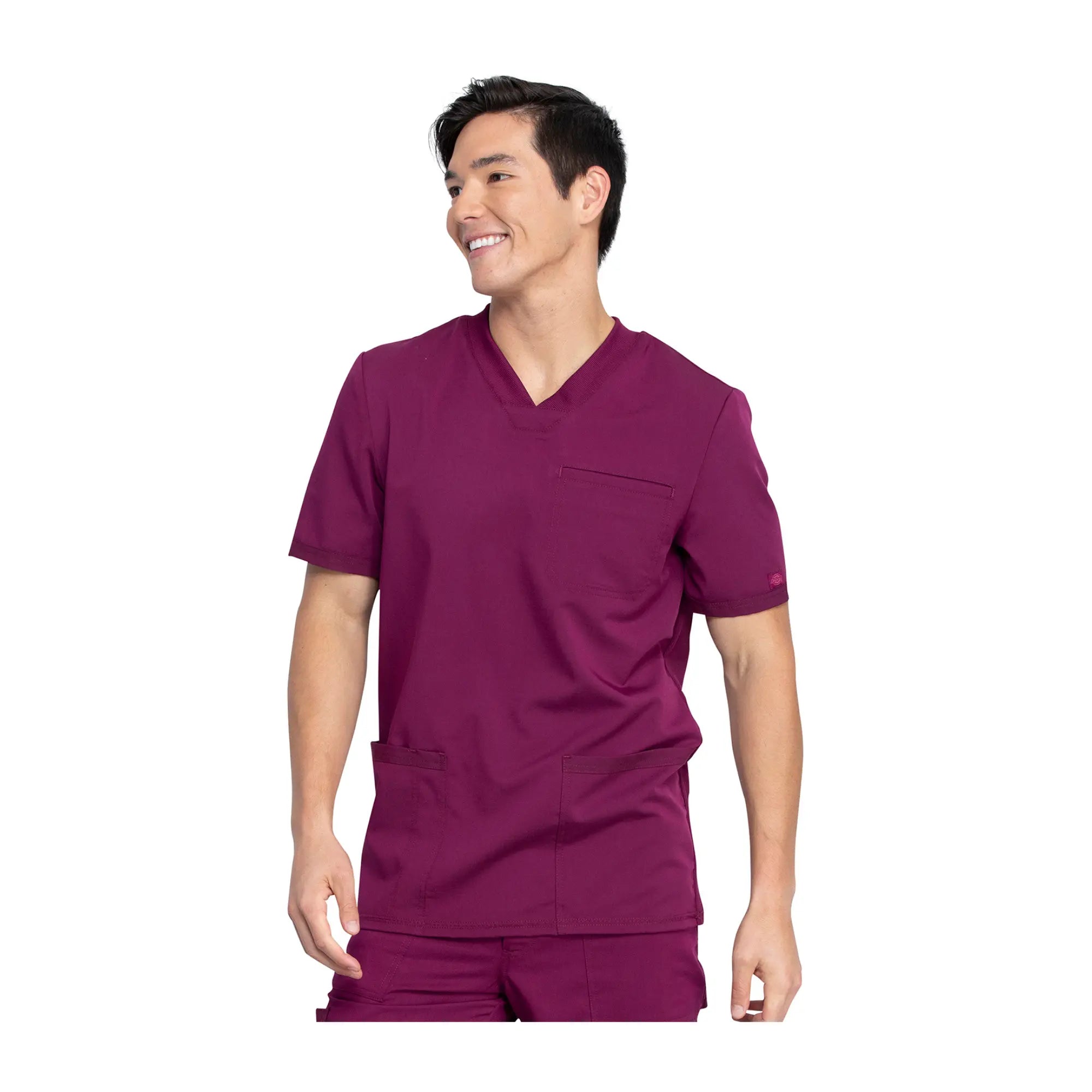 Espelette - Tunique col V - Manches courtes - Homme - Dickies Dickies  Bordeaux-3XL