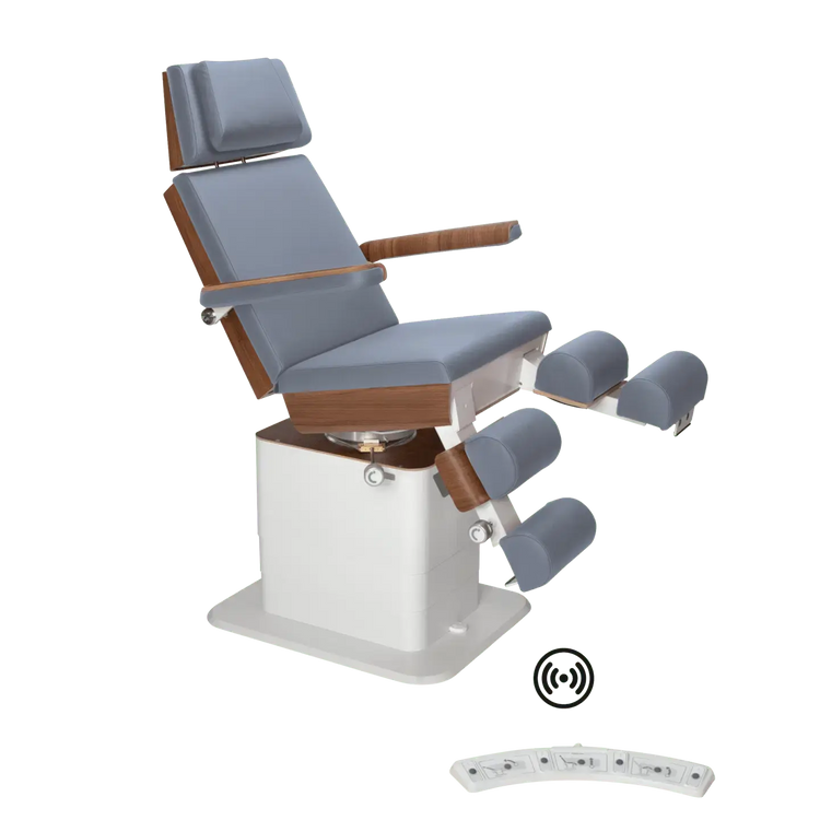 Fauteuil de pédicurie - MOON - Relevage électrique - Wifi - Ruck My Podologie  Océan-3-moteurs-Noyer