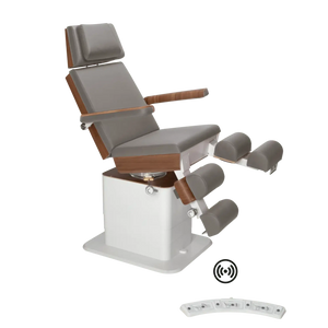 Fauteuil de pédicurie - MOON - Relevage électrique - Wifi - Ruck My Podologie  Pierre-3-moteurs-Noyer