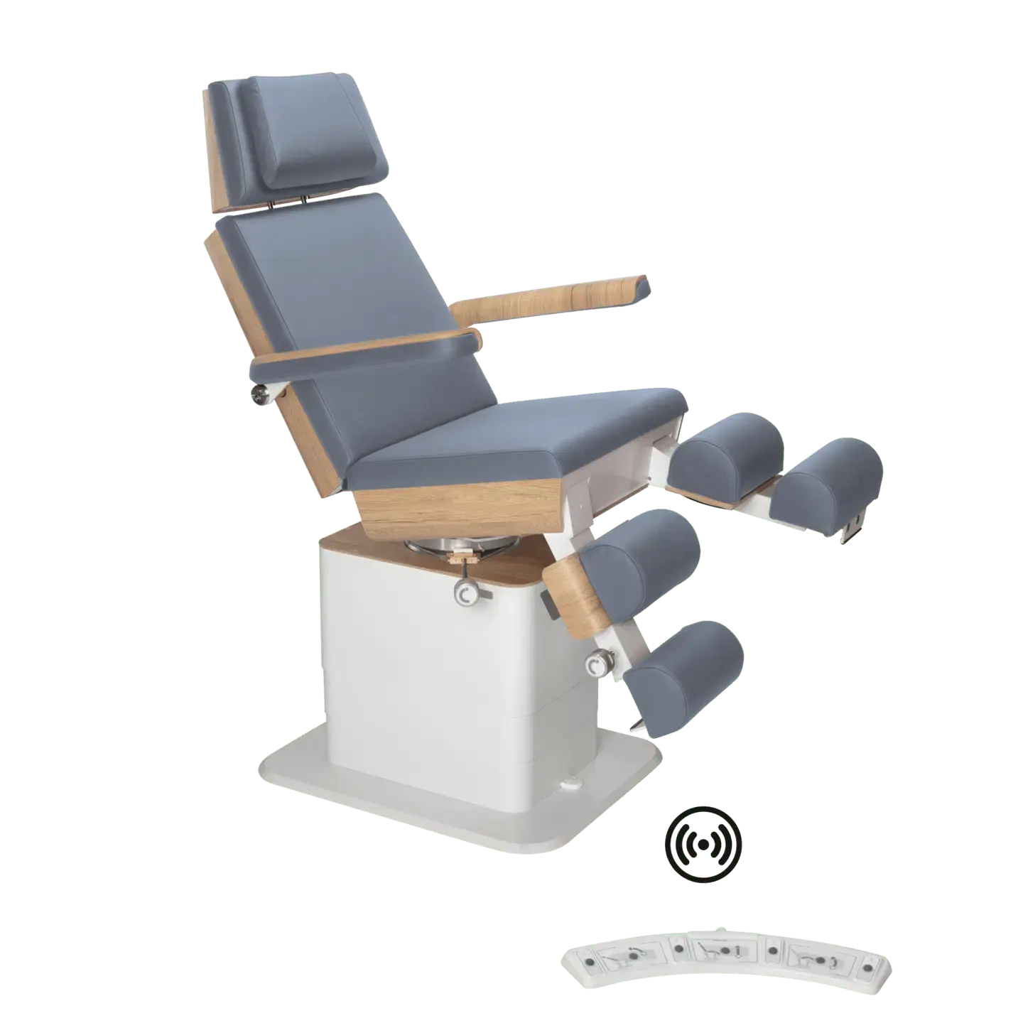 Fauteuil de pédicurie - MOON - Relevage électrique - Wifi - Ruck My Podologie  Océan-3-moteurs-Chêne