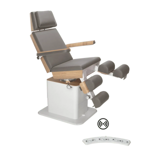 Fauteuil de pédicurie - MOON - Relevage électrique - Wifi - Ruck My Podologie  Pierre-3-moteurs-Chêne