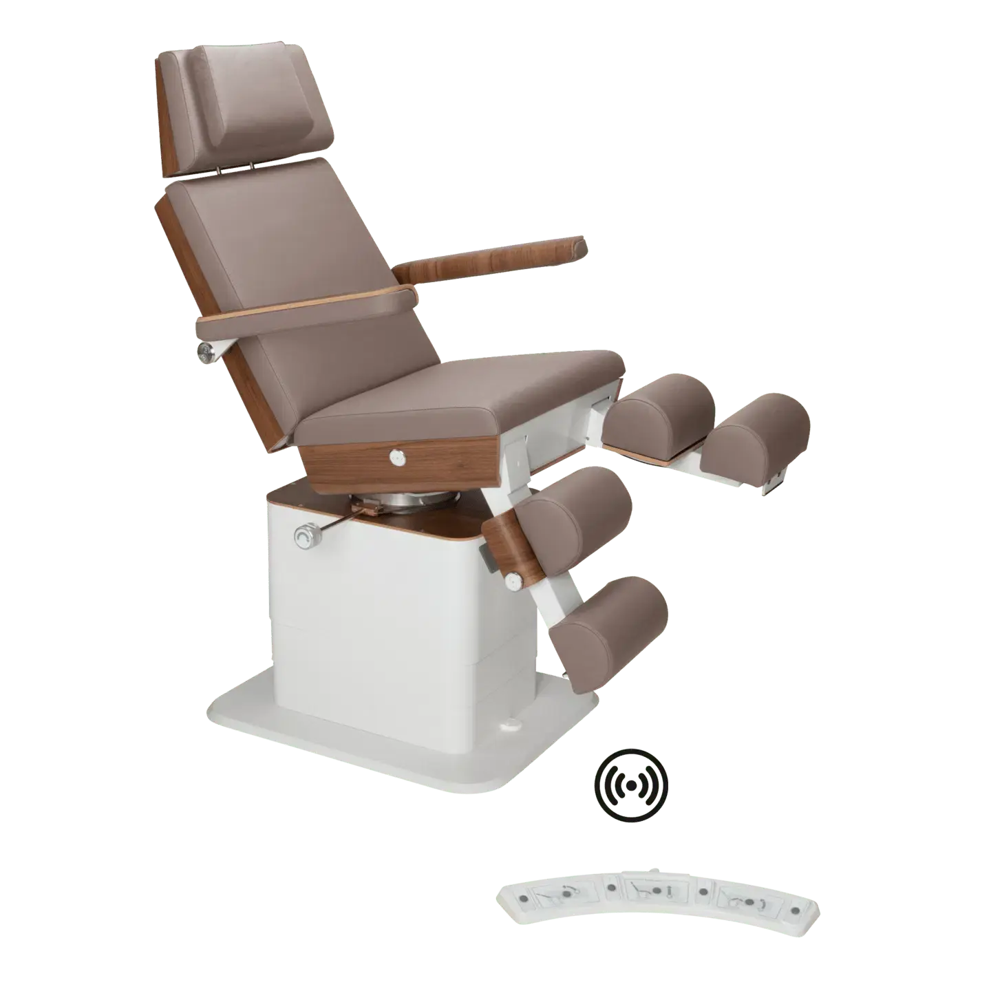 Fauteuil de pédicurie - MOON - Relevage électrique - Wifi - Ruck My Podologie  Muscade-3-moteurs-2-Noyer