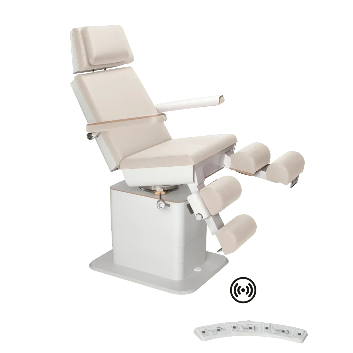 Fauteuil de pédicurie - MOON - Relevage électrique - Wifi - Ruck My Podologie  Naturel-3-moteurs-2-Blanc