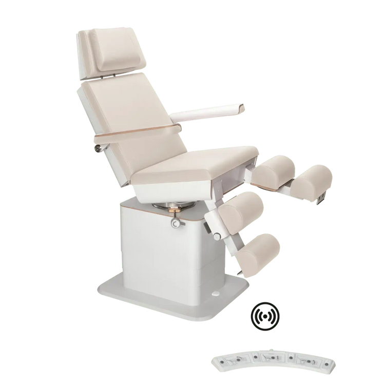 Fauteuil de pédicurie - MOON - Relevage électrique - Wifi - Ruck My Podologie  Naturel-3-moteurs-2-Blanc