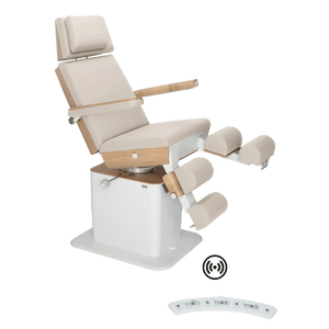 Fauteuil de pédicurie - MOON - Relevage électrique - Wifi - Ruck My Podologie  Naturel-3-moteurs-2-Chêne