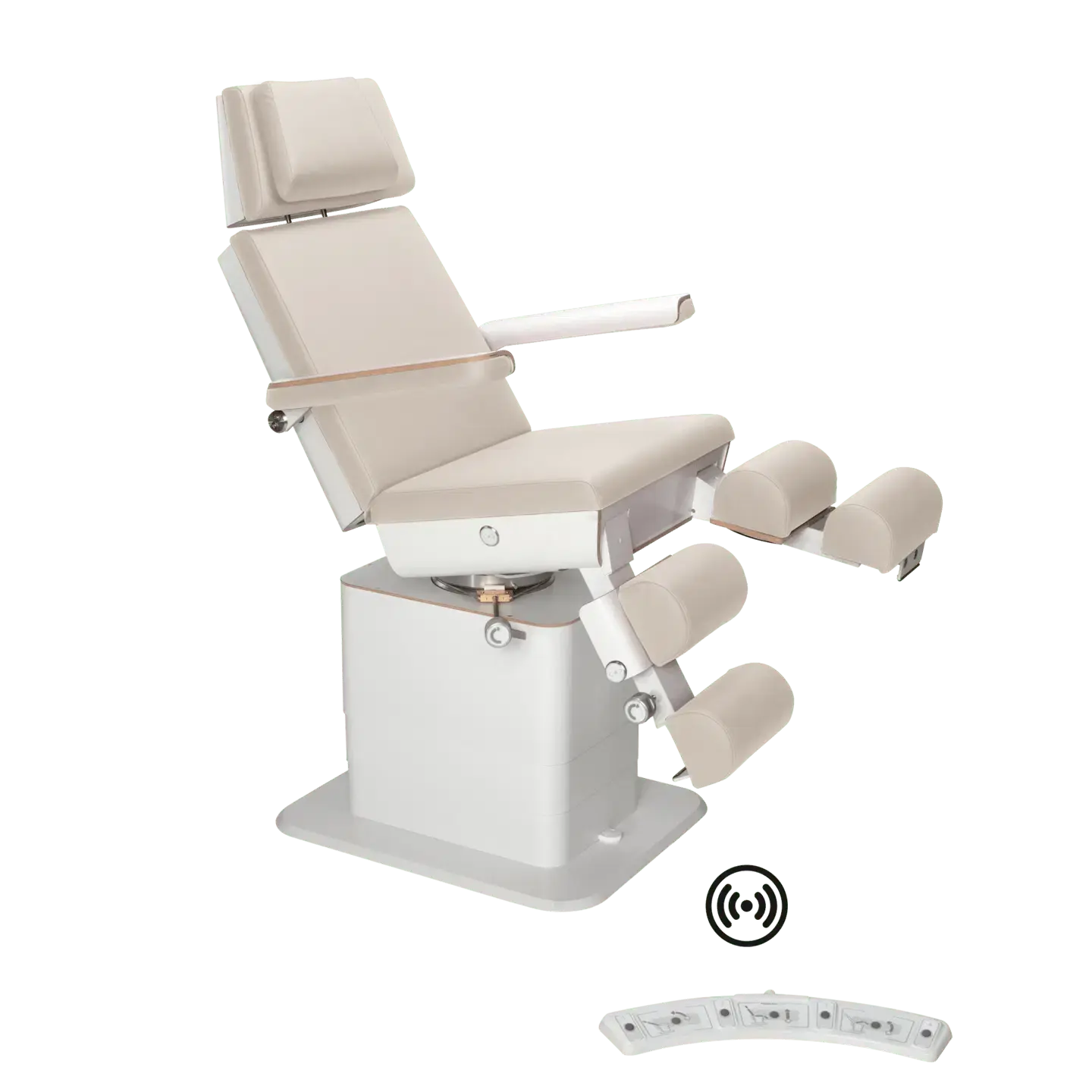 Fauteuil de pédicurie - MOON - Relevage électrique - Wifi - Ruck My Podologie  Naturel-5-moteurs-Blanc