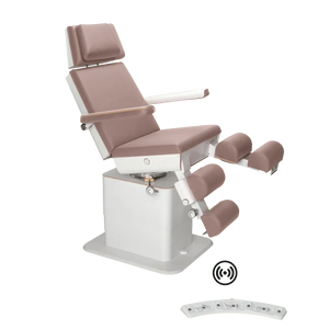 Fauteuil de pédicurie - MOON - Relevage électrique - Wifi - Ruck My Podologie  Taupe-5-moteurs-Blanc