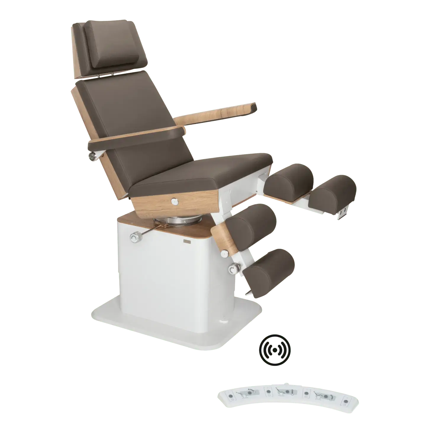 Fauteuil de pédicurie - MOON - Relevage électrique - Wifi - Ruck My Podologie  Expresso-5-moteurs-Chêne