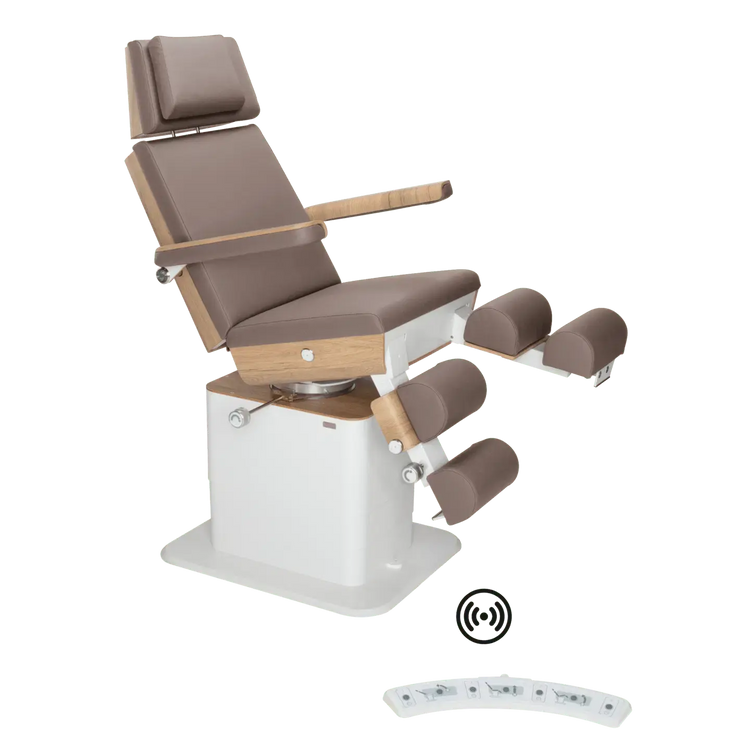 Fauteuil de pédicurie - MOON - Relevage électrique - Wifi - Ruck My Podologie  Muscade-5-moteurs-Chêne