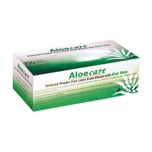 Gants d'examen - Latex avec Aloé Véra - Sans poudre - Boite de 100 - My Podologie MP