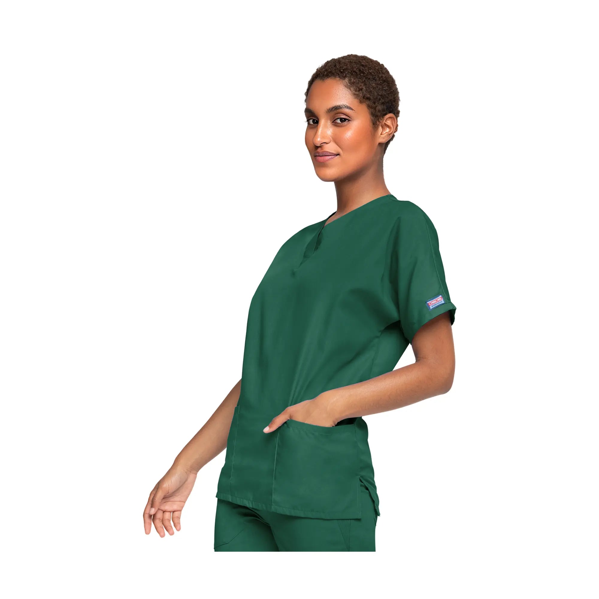 Guéthary - Tunique médicale - Col V - Manches courtes - Femme - Cherokee - Couleur 1 Cherokee Authentic Workwear