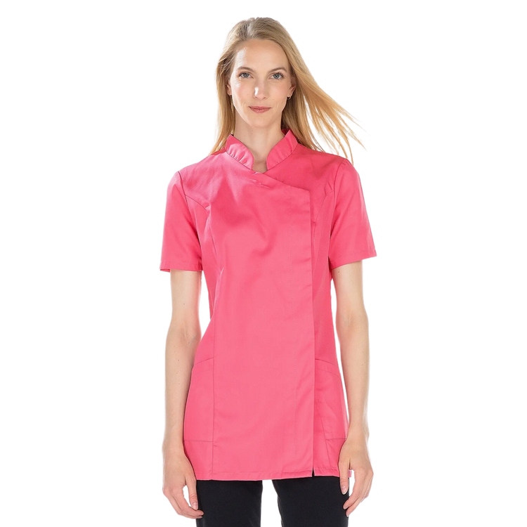 Inès - Blouse longue - Manches courtes - Femme - 105 cm