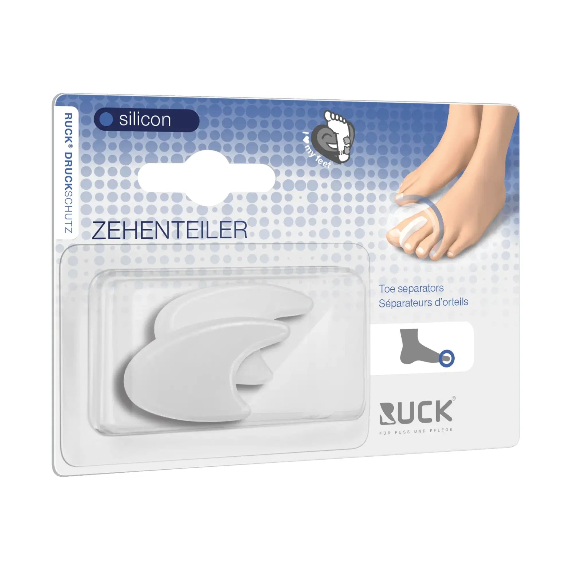 Intercalaire en silicone au niveau des orteils - Ruck Ruck