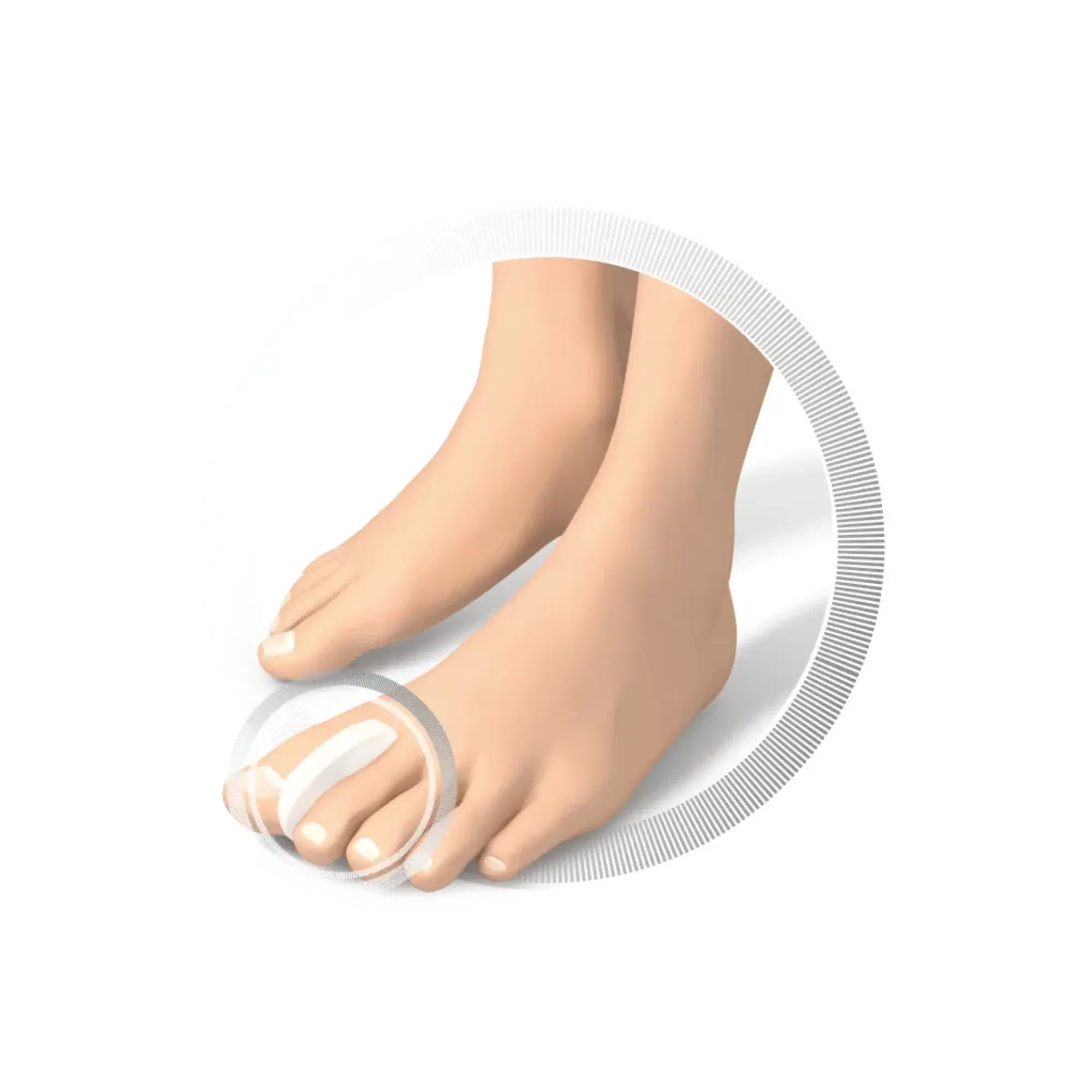 Intercalaire en silicone au niveau des orteils - Ruck Ruck