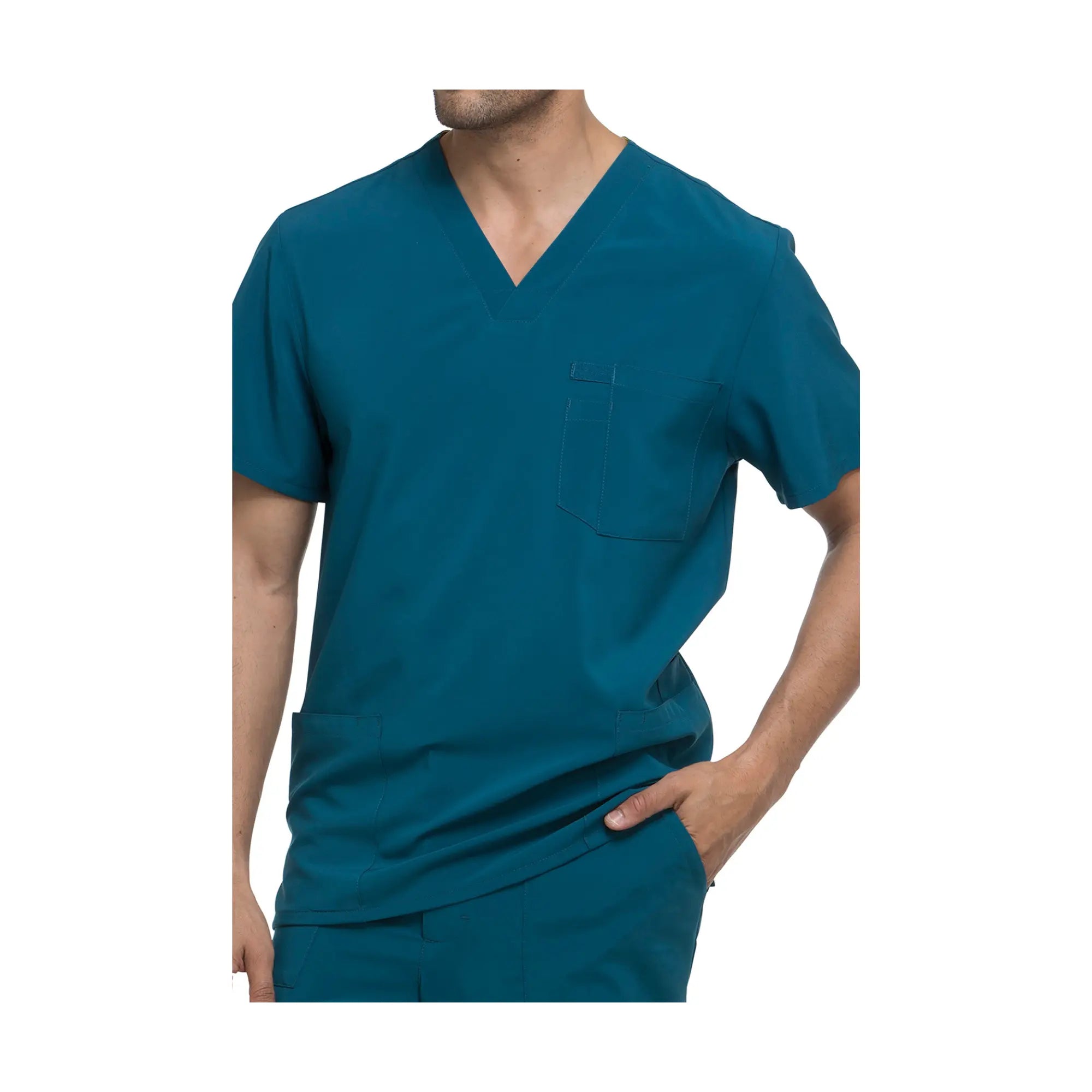 Lille - Tunique col V - Homme - Dickies Dickies  Bleu-Canard-3XL