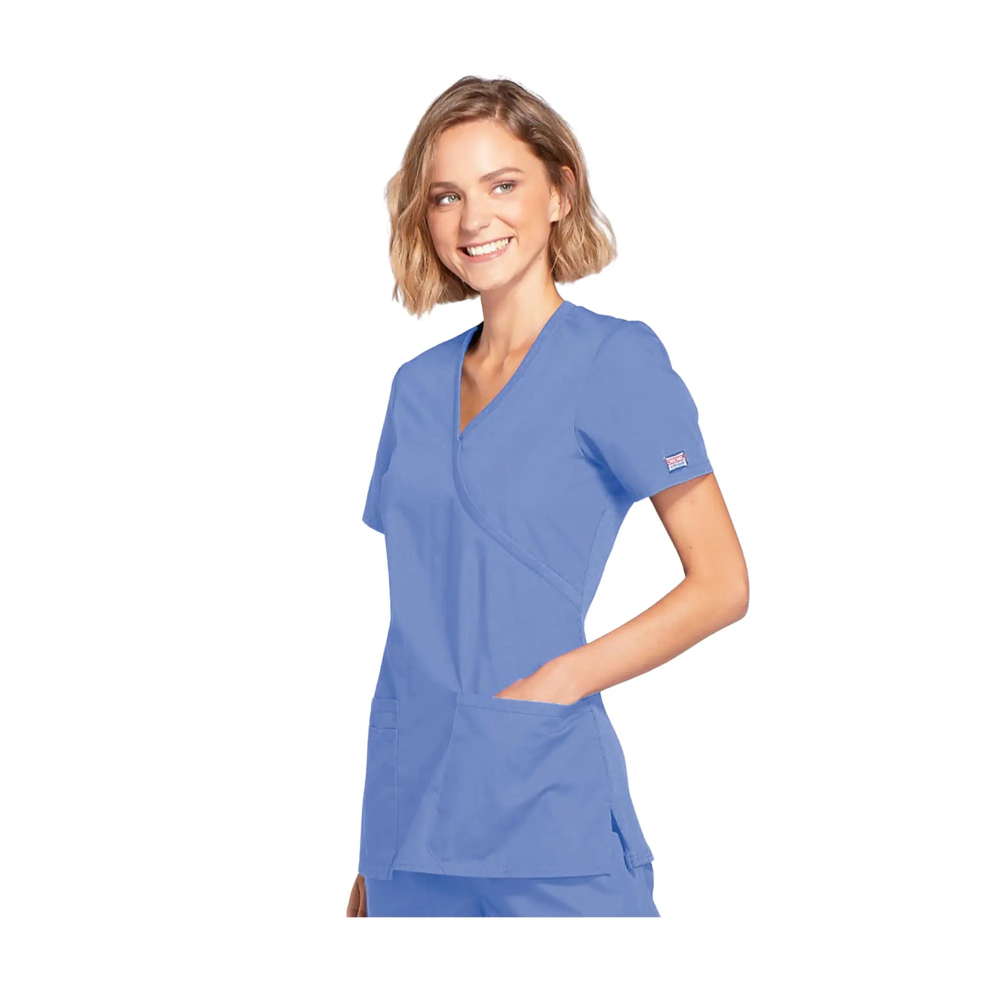 Limoges - Tunique médicale - Effet cache-coeur  - Manches courtes - Femme - Cherokee Cherokee Authentic Workwear