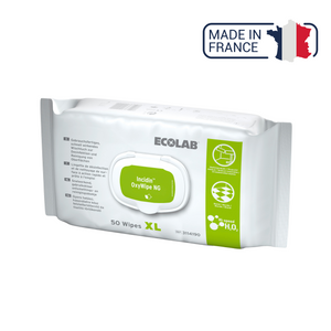 Lingettes Désinfectantes Incidin Oxywipe NG - 2 contenances - Ecolab by Anios Anios XL : 50 lingettes (25 x 37 cm)