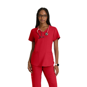Luma - Tunique col V - Femme - Grey’s Anatomy Evolve Grey’s Anatomy Rouge / XL