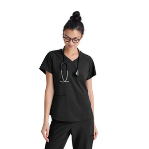 Luma - Tunique col V - Femme - Grey’s Anatomy Evolve Grey’s Anatomy Noir / XL