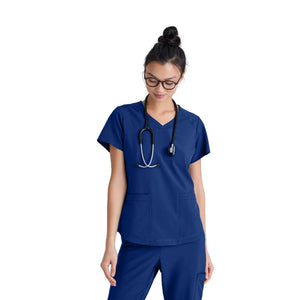 Luma - Tunique col V - Femme - Grey’s Anatomy Evolve Grey’s Anatomy Bleu Galaxy / XL