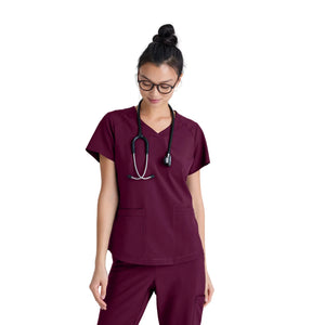 Luma - Tunique col V - Femme - Grey’s Anatomy Evolve Grey’s Anatomy Bordeaux / XL