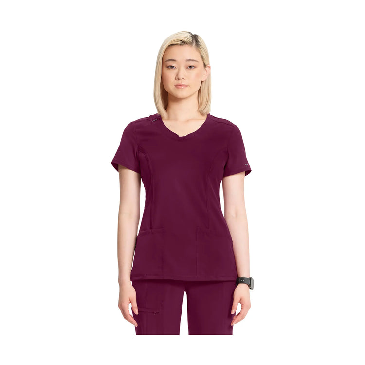 Lyon - Tunique à col rond - Femme - Cherokee Cherokee Medical Uniforms  Bordeaux-3XL