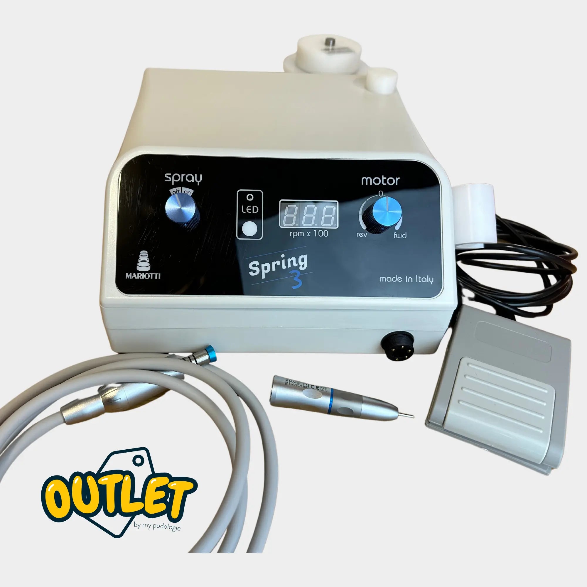 Micromoteur à Spray Spring3E + Pièce à main (MD.SO) - Expert by My Podologie // Reconditionné Expert