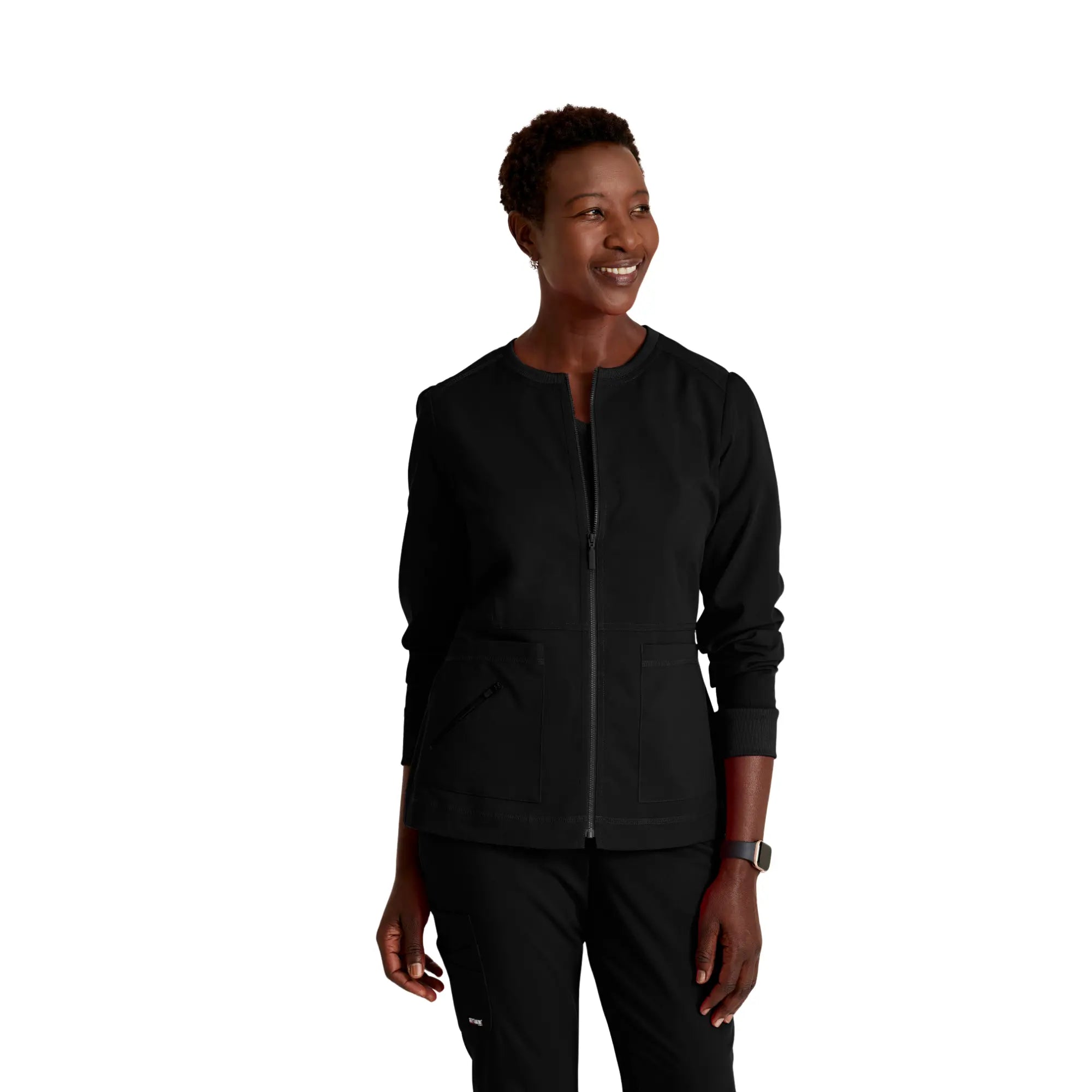 Millie - Veste médicale Zip - Femme - Grey’s Anatomy Stretch Grey’s Anatomy Noir / XL