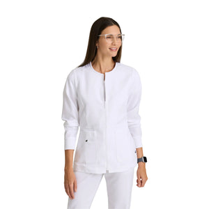 Millie - Veste médicale Zip - Femme - Grey’s Anatomy Stretch Grey’s Anatomy Blanc / XL