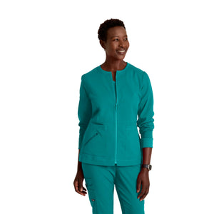 Millie - Veste médicale Zip - Femme - Grey’s Anatomy Stretch Grey’s Anatomy Bleu Caraïbes / XL