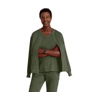 Millie - Veste médicale Zip - Femme - Grey’s Anatomy Stretch Grey’s Anatomy