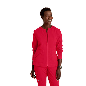 Millie - Veste médicale Zip - Femme - Grey’s Anatomy Stretch Grey’s Anatomy Rouge / XL