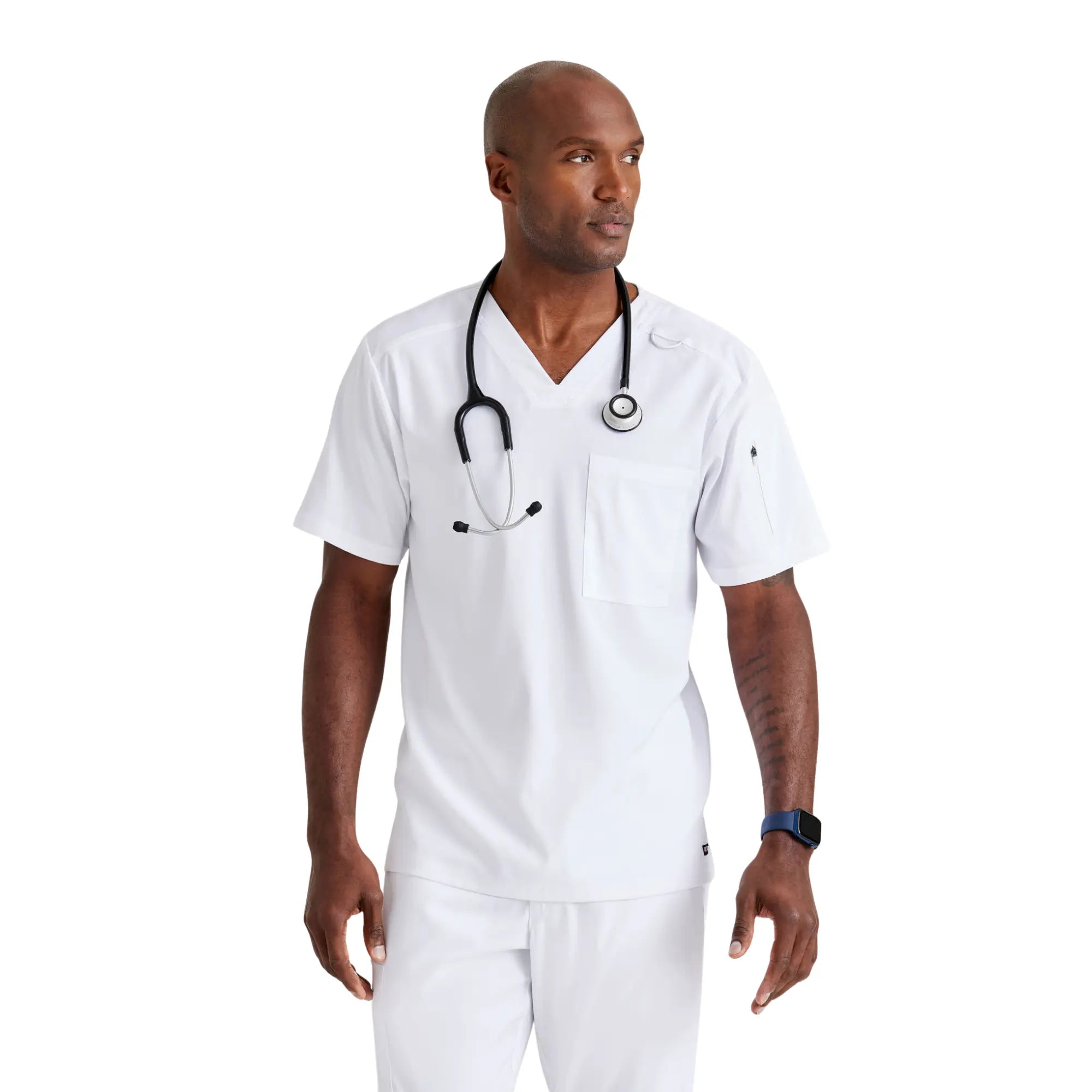 Murphy - Tunique col V - Homme - Grey's Anatomy Stretch Grey’s Anatomy Blanc / XL