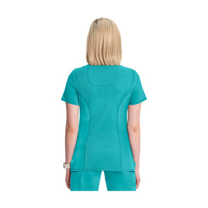 Ondres - Tunique médicale - Cache-coeur - 66 cm - Femme - Cherokee - Bleu Canard