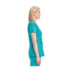 Ondres - Tunique médicale - Cache-coeur - 66 cm - Femme - Cherokee - Bleu Canard