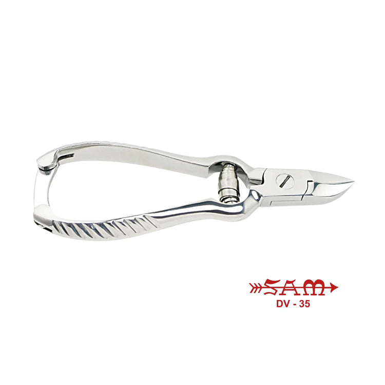 Pince à ongles - Acier inoxydable - Finition satinée - Coupe concave - Mors effilés - 14 cm - Sam Sam